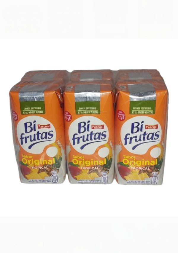 Bi frutas tropical pascual sabor original pack-6 u.  6x200 ml.