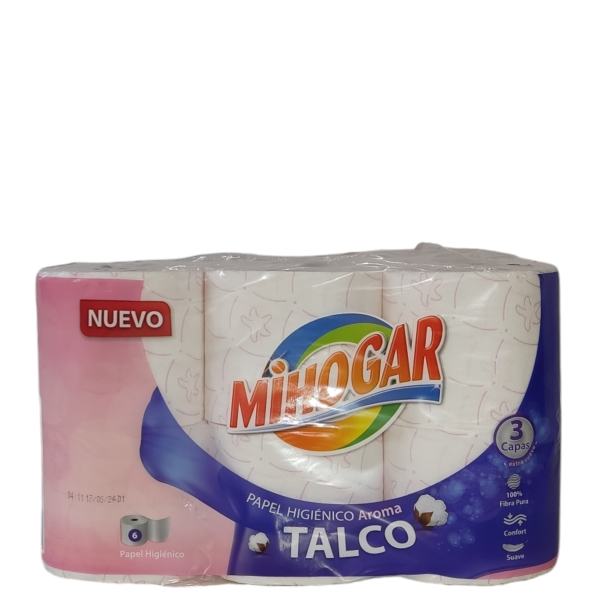 Mihogar papel higienico talco 6 rollos - Imagen 2