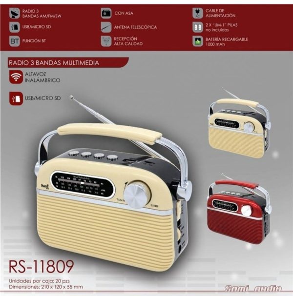 Sami Radio Retro Beige ref. RS-11809 - Imagen 2