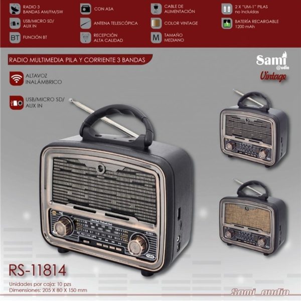 Sami radio Vintage mediana ref. RS-11814 - Imagen 2