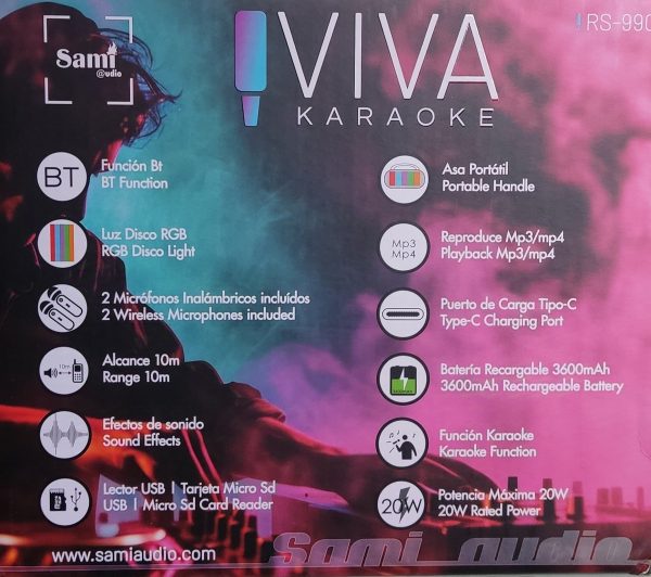 Sami karaoke Viva Mod. RS-990 - Imagen 3