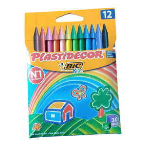 Plastidecor colores cera 12 unidades
