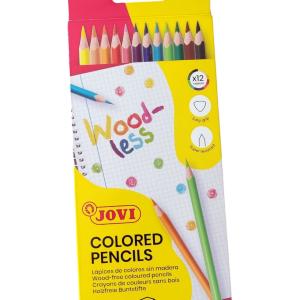 Jovi Woodles estuche 12 lapices colores s/madera