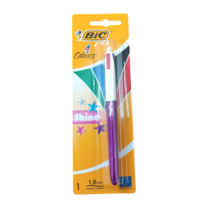 Bic 4 Colours Shine Color Morado silver Blister 1unidad.