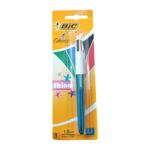 Bic 4 Colours Shine Color Azul silver Blister 1unidad.