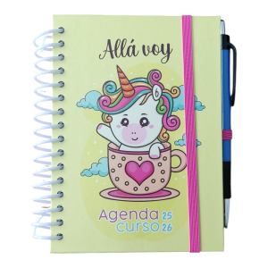 Agenda pequeña Curso 25/26 Frases ( amarilla )