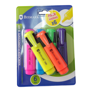 Bismark Marcador fluorescente pack Ahorro 6unid.