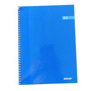 Ancor libreta cuadros A5 tapa dura 80 hojas 90 grs. Azul