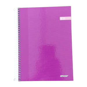 Ancor libreta 1 raya A5 tapa dura 80 hojas 90 grs. Morada