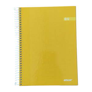 Ancor libreta 1 raya A5 tapa dura 80 hojas 90 grs. Amarilla