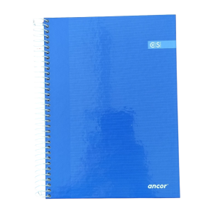Ancor libreta 1 raya A5 tapa dura 80 hojas 90 grs. Azul