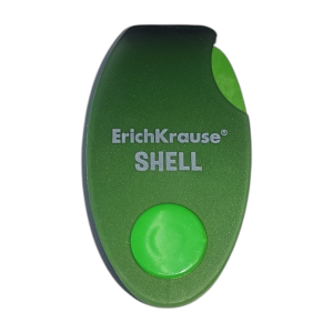ErichKrause Shell Goma de borrar con tapa Verde