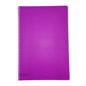 Ancor libreta A4 2 Rayas tapa Blanda 80hojas 90grs. Morada