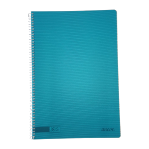 Ancor libreta A4 2 Rayas tapa Blanda 80hojas 90grs. A.Turquesa