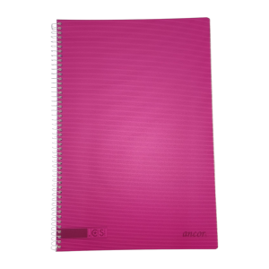 Ancor libreta A4 2 Rayas tapa Blanda 80hojas 90grs. Rosa