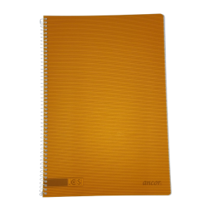 Ancor libreta A4 2 Rayas tapa Blanda 80hojas 90grs. Naranja