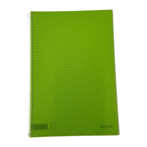 Ancor libreta A4 2 Rayas tapa Blanda 80hojas 90grs. Verde