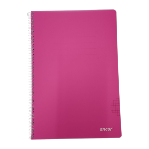 Ancor libreta A4 Cuadros tapa Blanda 80hojas 90grs. Rosa
