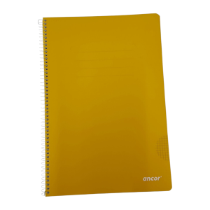 Ancor libreta A4 Cuadros tapa Blanda 80hojas 90grs. Amarilla