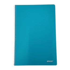 Ancor libreta A4 1 Raya tapa Blanda 80hojas 90grs. A.Turquesa