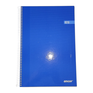 Ancor libreta A4 cuadros tapa dura 80hojas 90grs. Azul