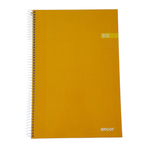 Ancor libreta A4 cuadros tapa dura 80hojas 90grs. Amarilla