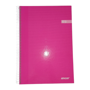 Ancor libreta A4 cuadros tapa dura 80hojas 90grs. Rosa
