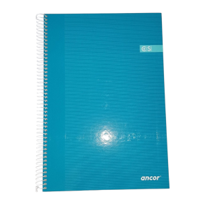 Ancor libreta A4 cuadros tapa dura 80hojas 90grs. A.Turquesa