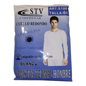 Camiseta hombre termal afelpada Talla 64
