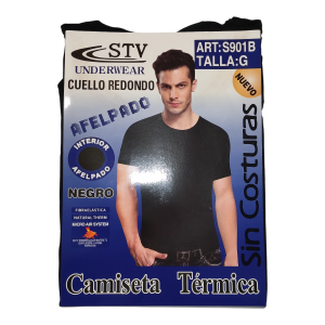 Camiseta Termica hombre afel.  m/corta talla Grande STV S-901