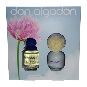 Don Algodon mujer estuche col+ambietador flor
