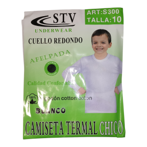 Camiseta interior niño talla10