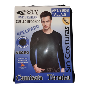 Camiseta termica hombre afelpada Talla Grande STV S-900