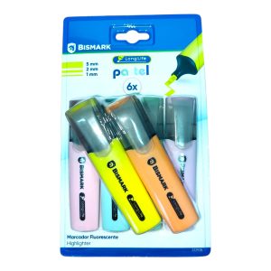 Bismark Rotulador Fluorescente pastel 6 unid.